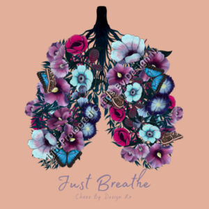 Just Breathe Spring Bouquet - Womens Tee Design