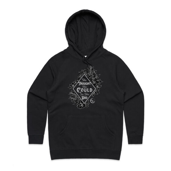 "She Thought She Could So She Did" Woman's Hoodie Thumbnail